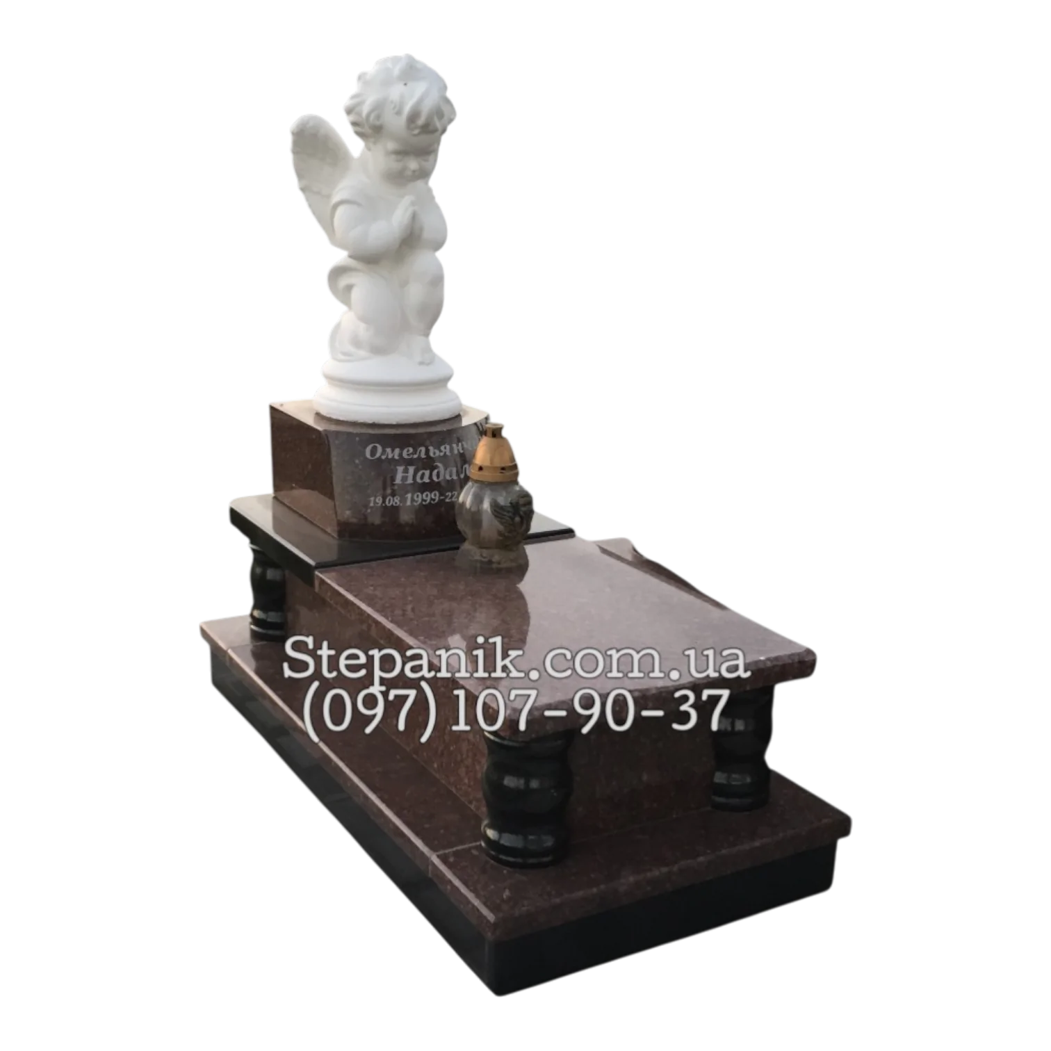 Дитячий пам'ятник з ангеликом (Модель 175)