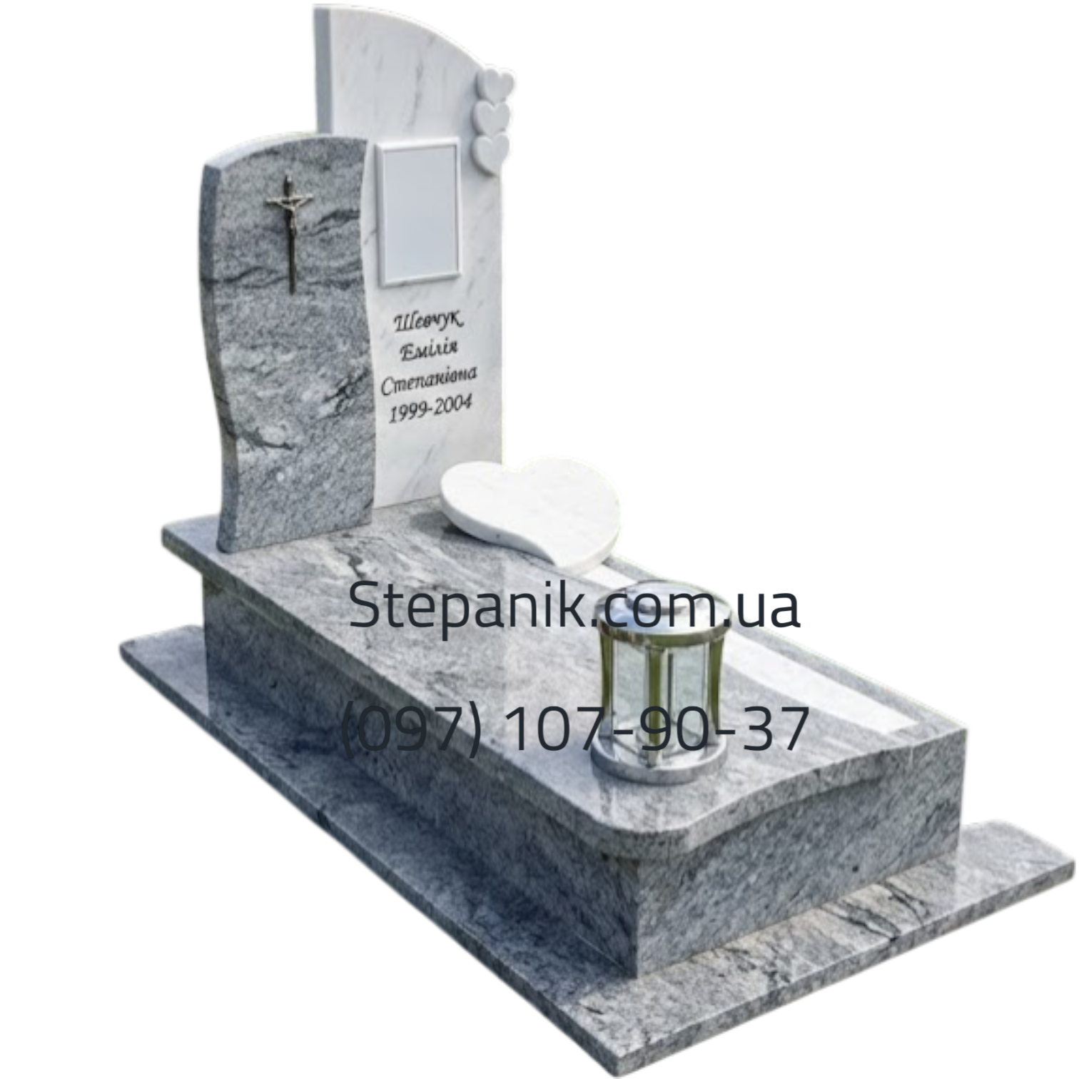 Ексклюзивний дитячий пам'ятник з мармору (Модель 182)