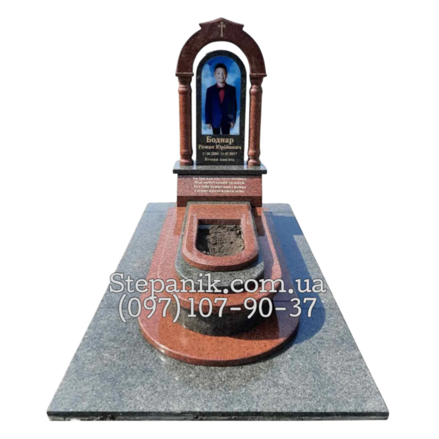 Дитячий пам'ятник з колонами (Модель 178)